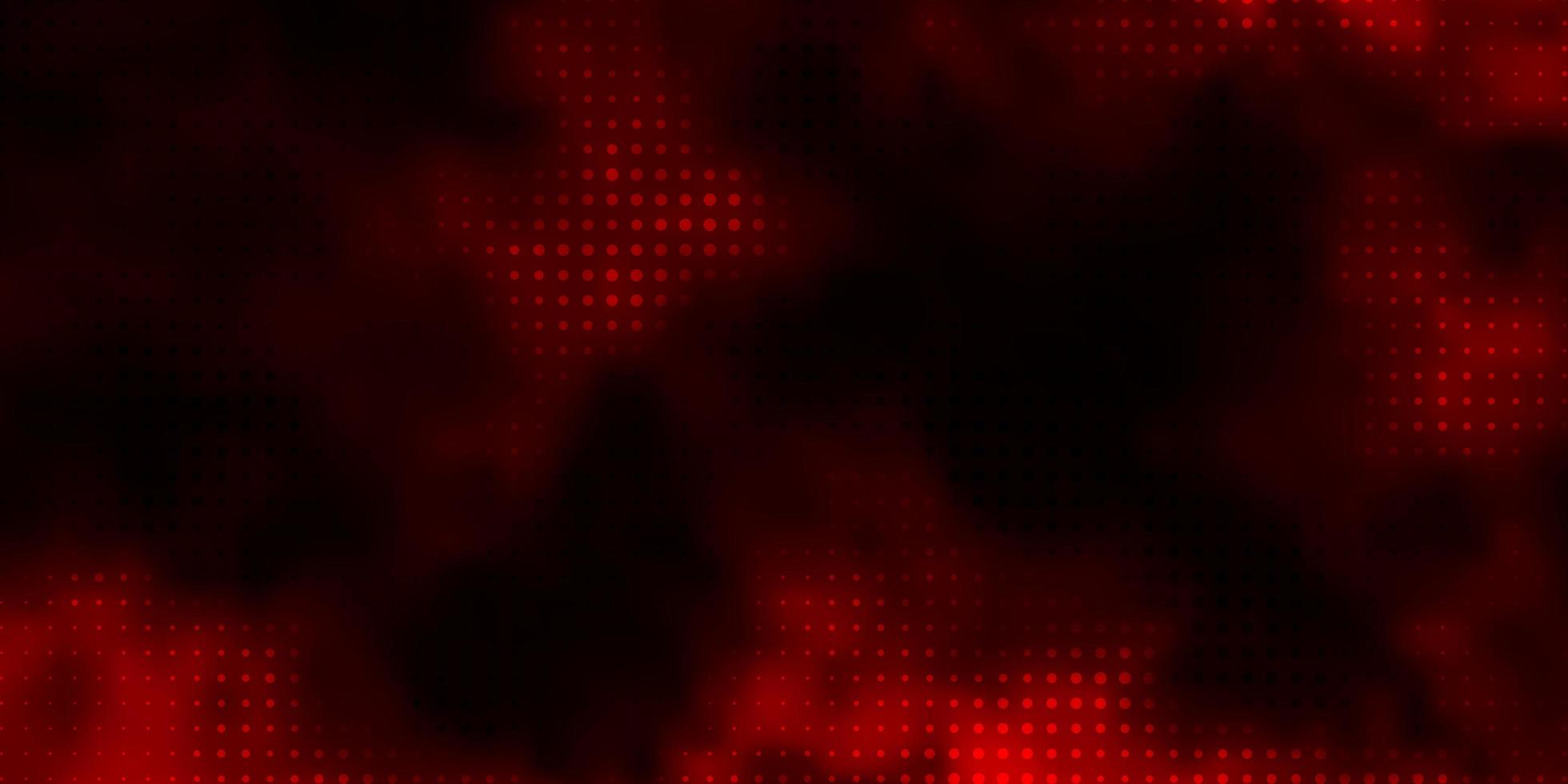 sfondo vettoriale rosso scuro con cerchi.