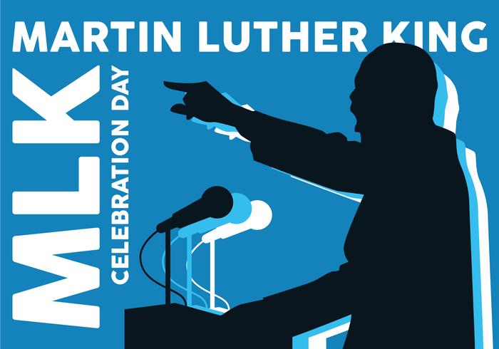 giorno di celebrazione mlk vettore