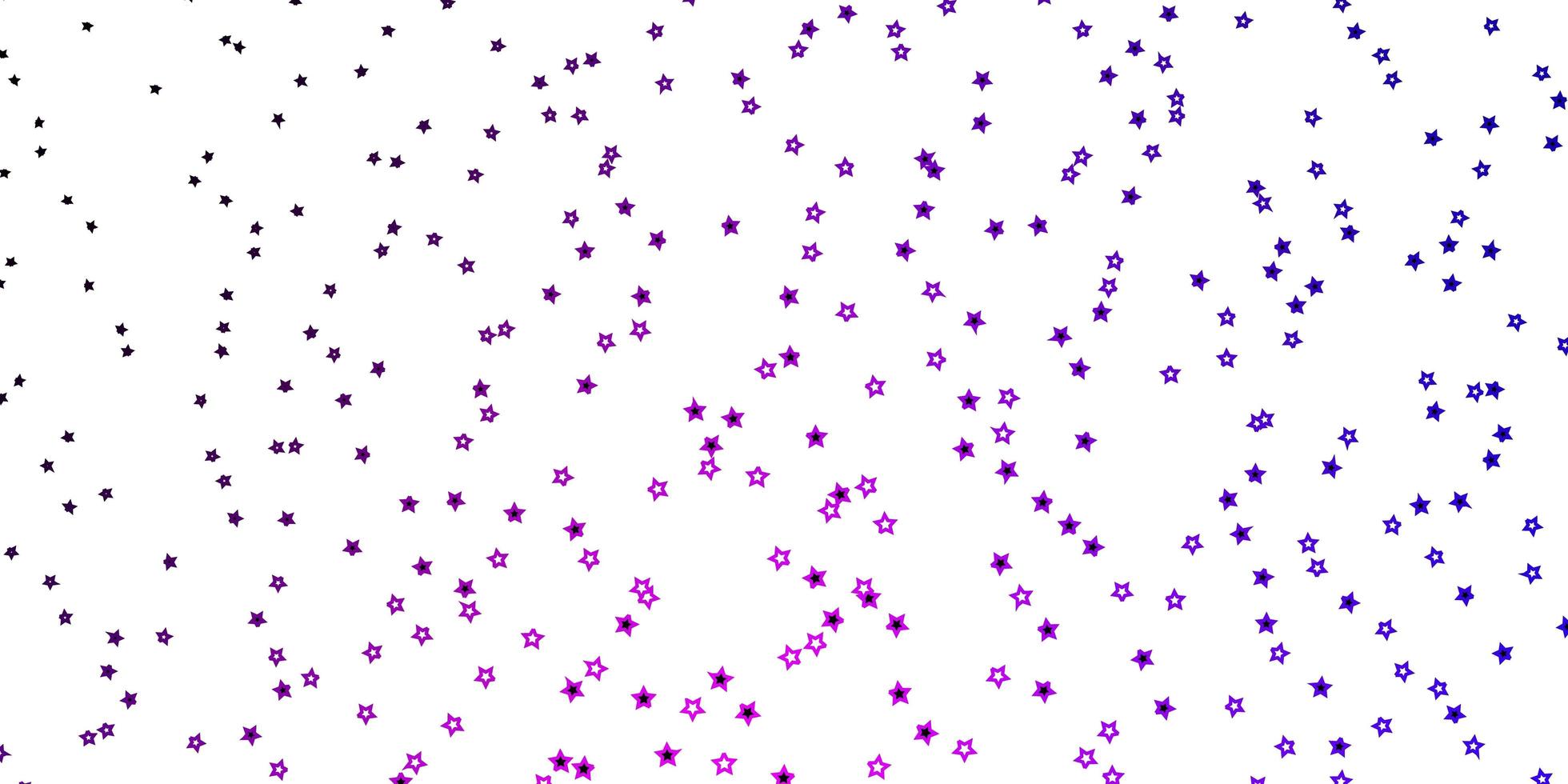 layout vettoriale rosa scuro, blu con stelle luminose.