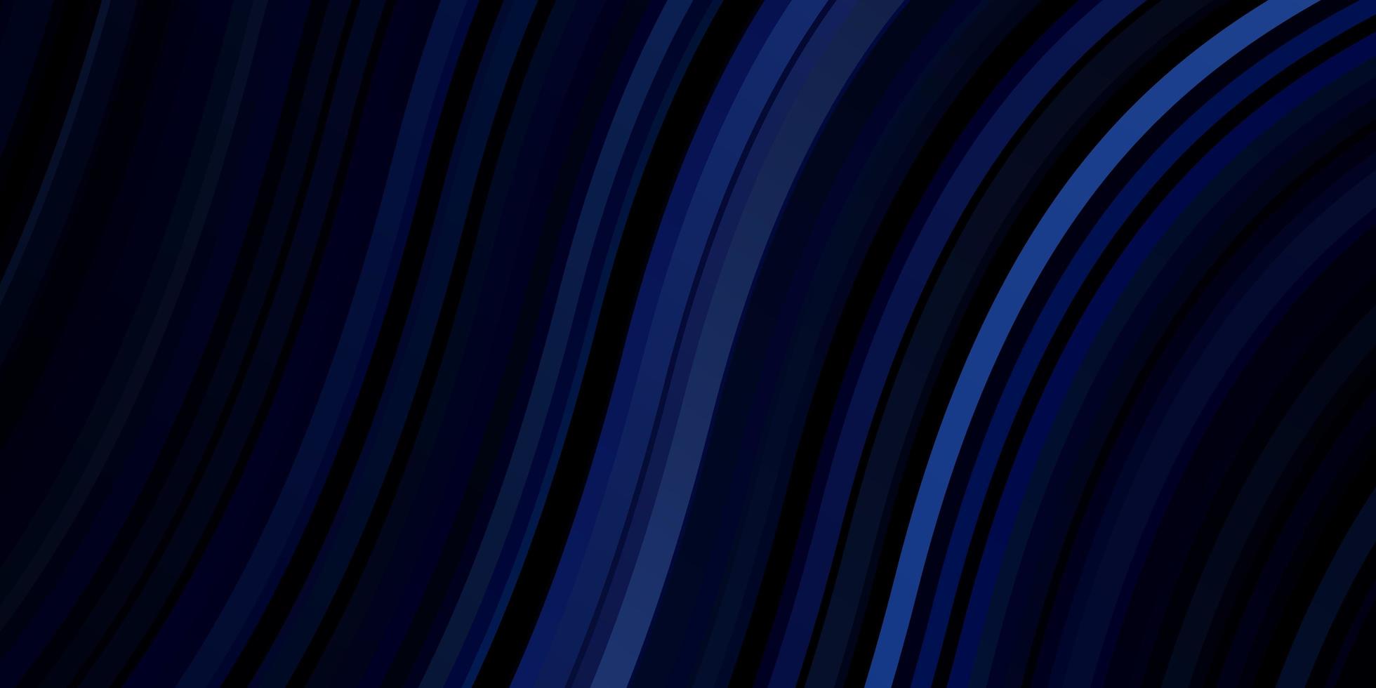 sfondo vettoriale azzurro con linee curve.