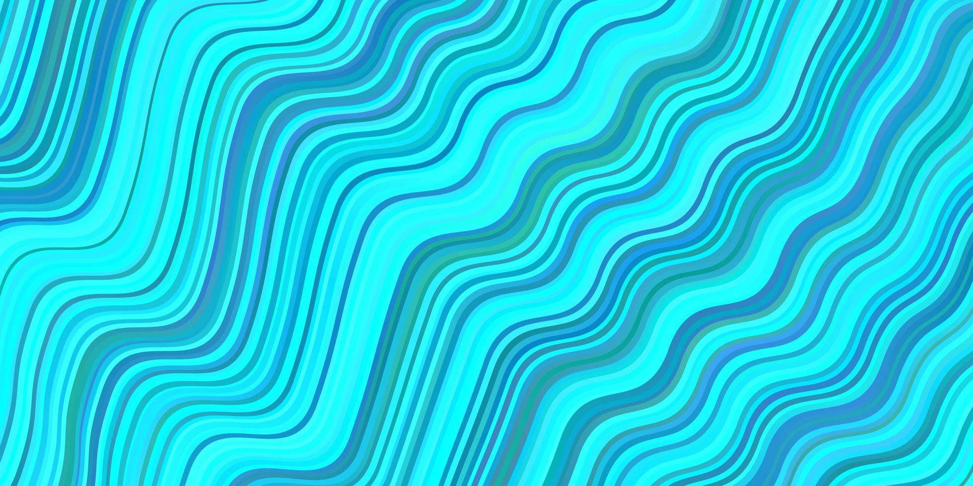 sfondo vettoriale azzurro con linee curve.