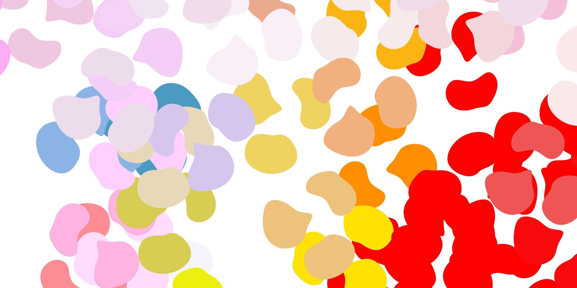 trama vettoriale multicolore leggera con forme di memphis
