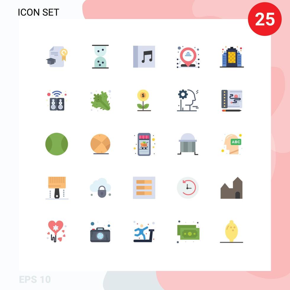 impostato di 25 moderno ui icone simboli segni per altoparlante Casa indirizzo elettronico tenuta modificabile vettore design elementi