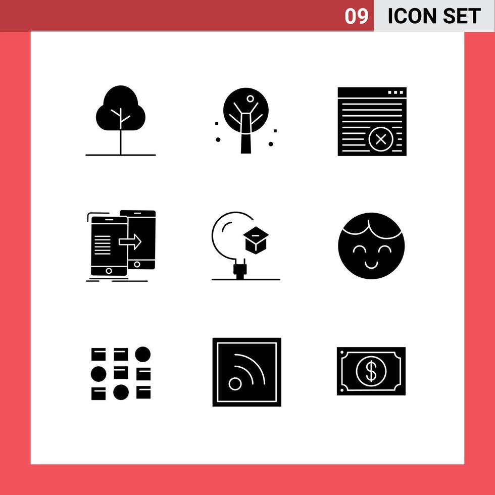 azione vettore icona imballare di 9 linea segni e simboli per apprendimento formazione scolastica in linea sincronizzazione sync modificabile vettore design elementi