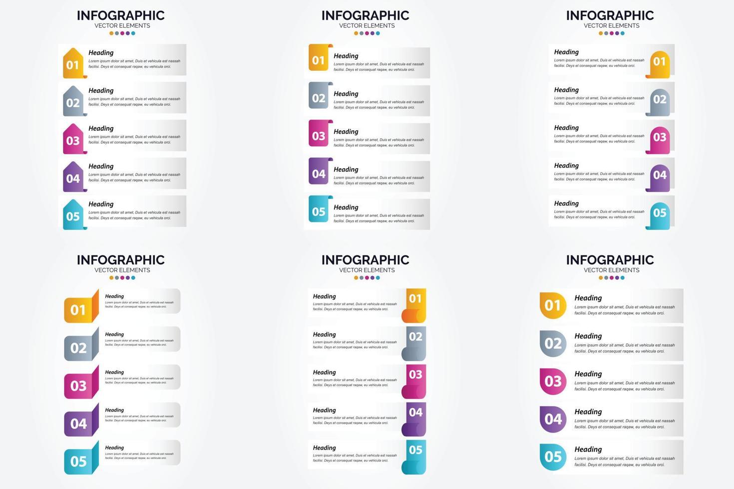 uso Questo impostato di vettore infografica per pubblicità nel un' opuscolo. volantino. o rivista.