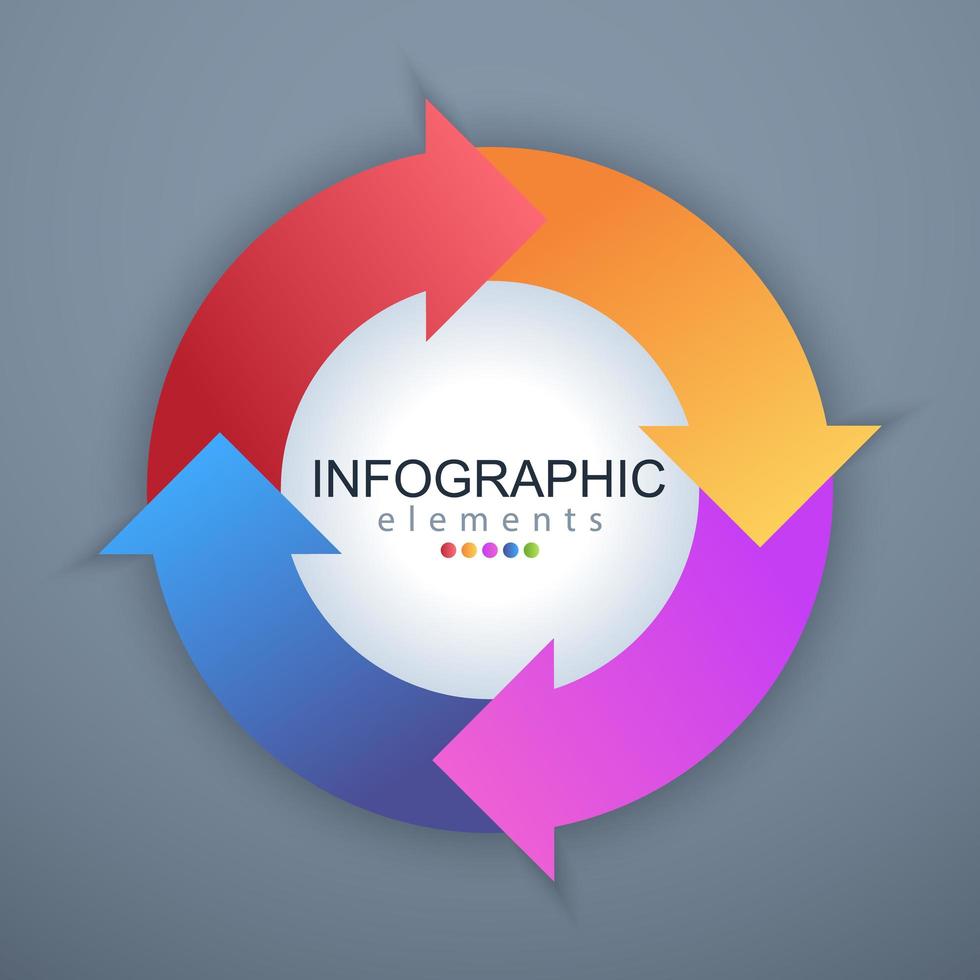 modello aziendale e aziendale moderno infografica vettore