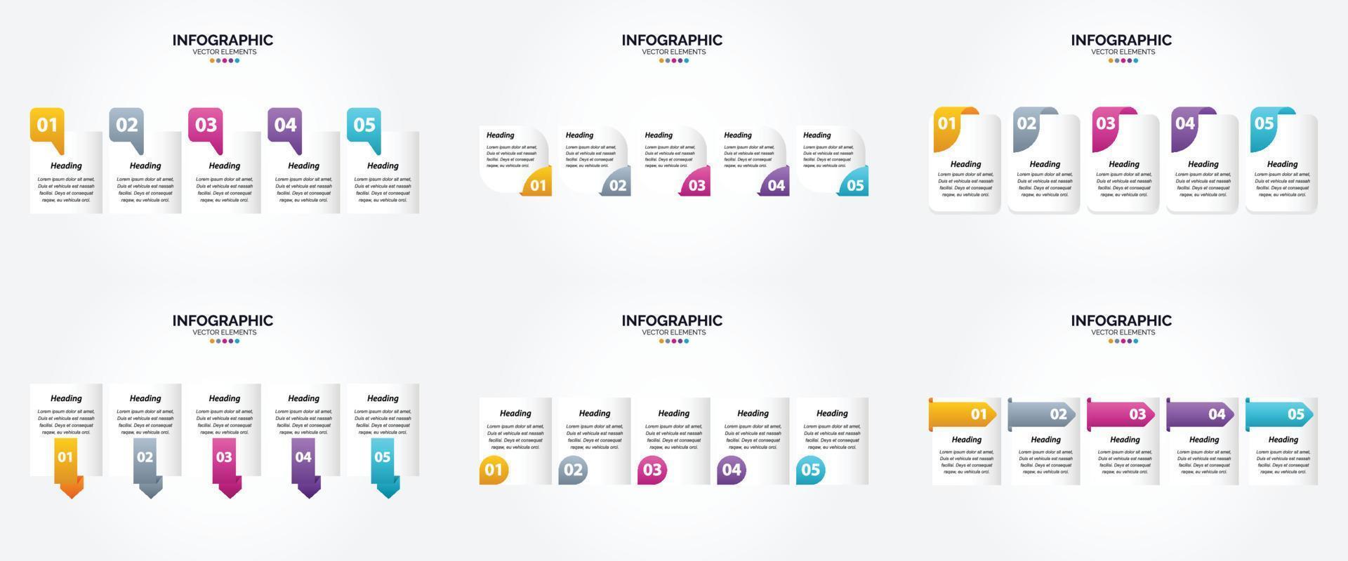 Questo vettore infografica impostato è Perfetto per pubblicità nel un' opuscolo. volantino. o rivista.