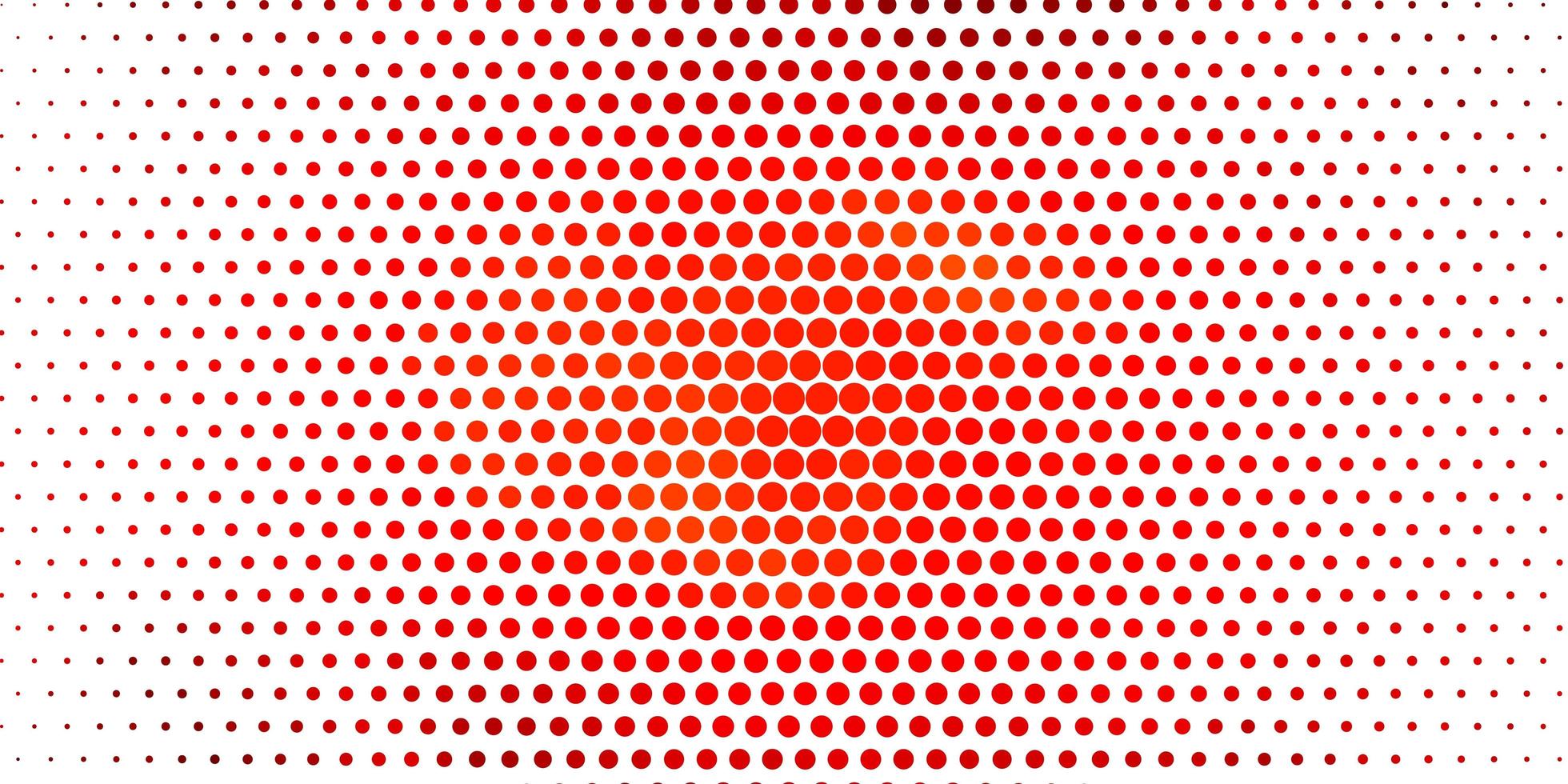 trama vettoriale arancione chiaro con cerchi.