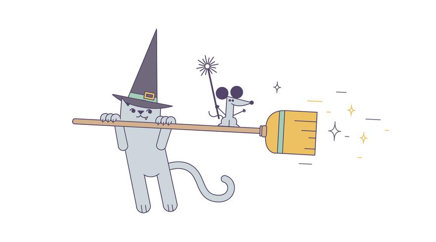 Witch's Magic Wand Vector