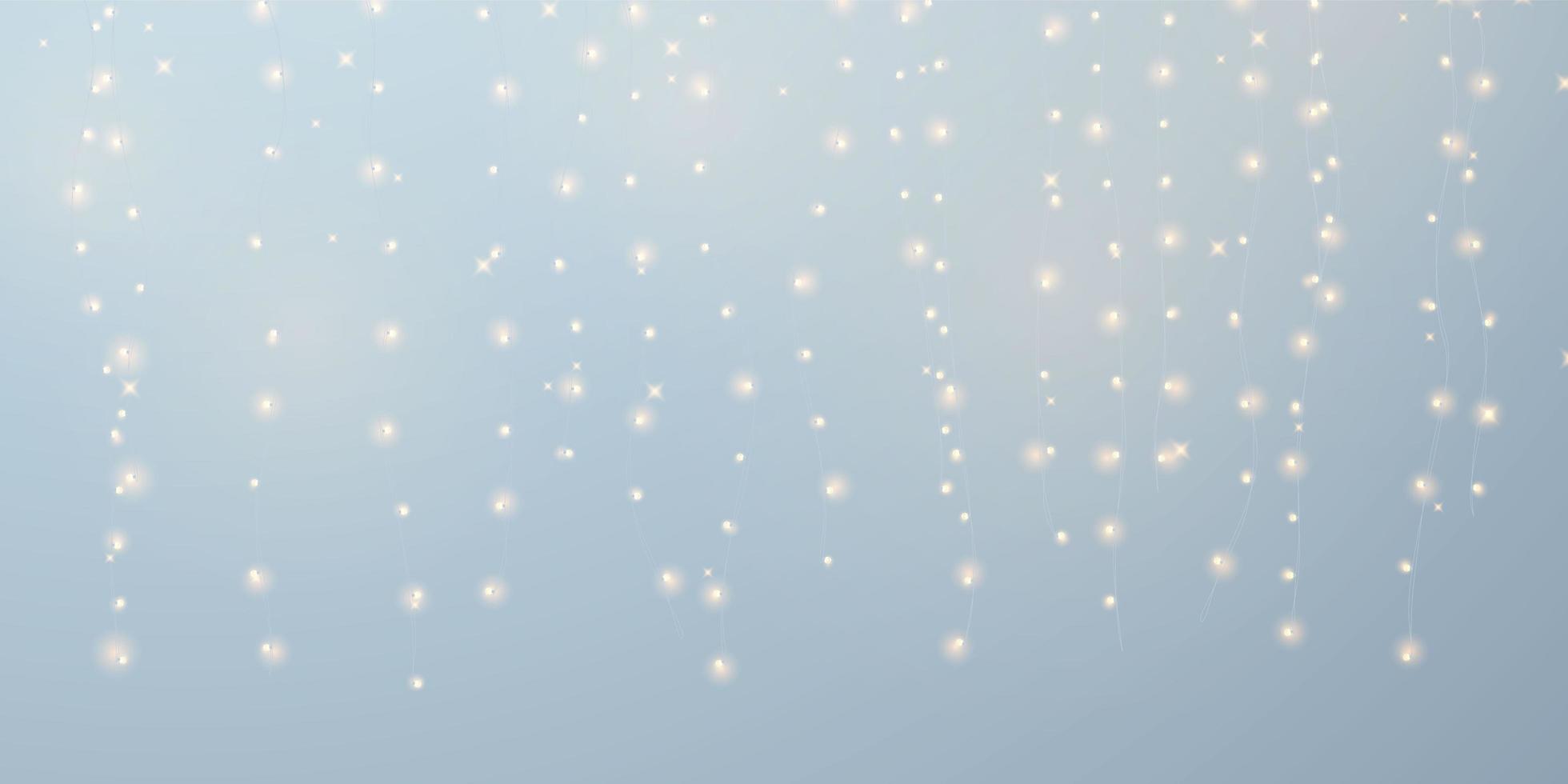 elemento astratto di luci di Natale che può essere utilizzato sfondo bokeh decorazione copertina vettore