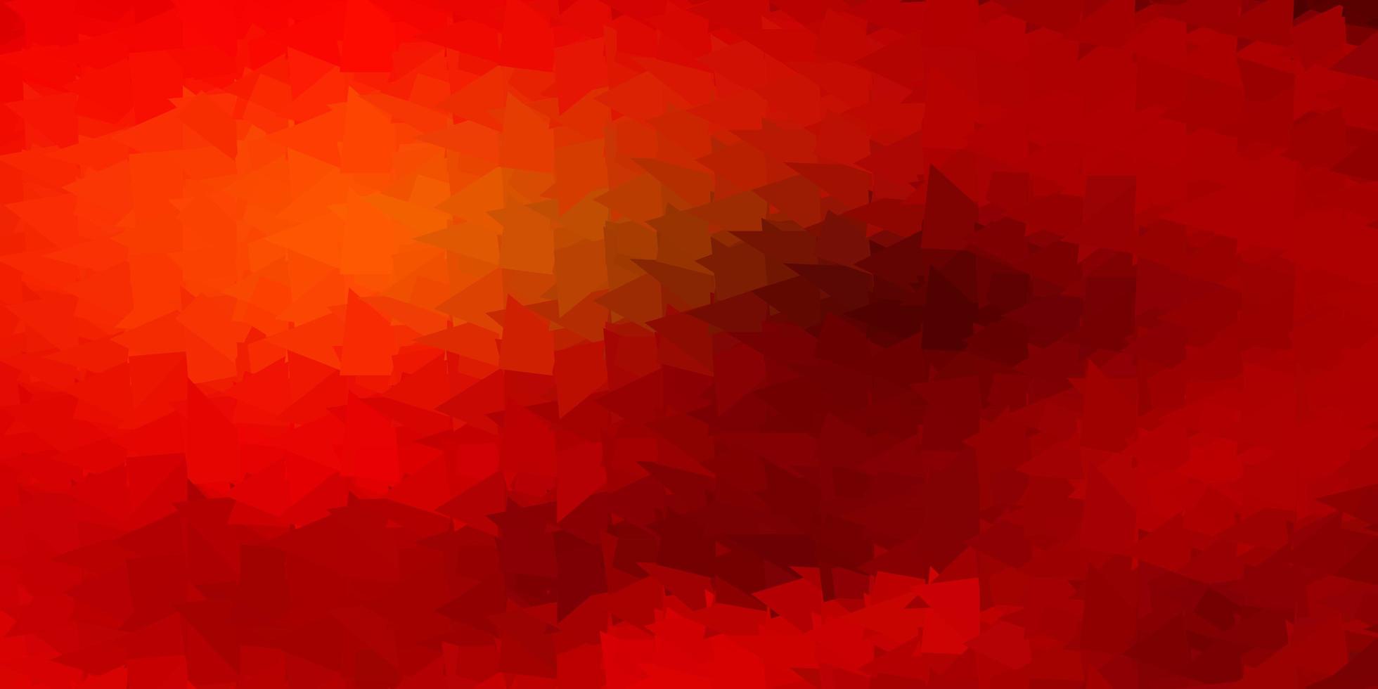disegno poligonale geometrico di vettore arancione scuro.