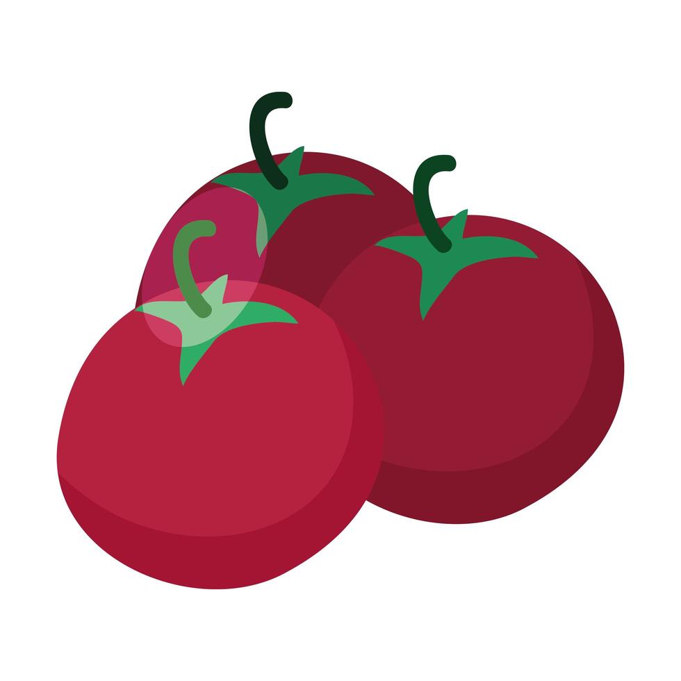 pomodori freschi verdure cibo sano vettore