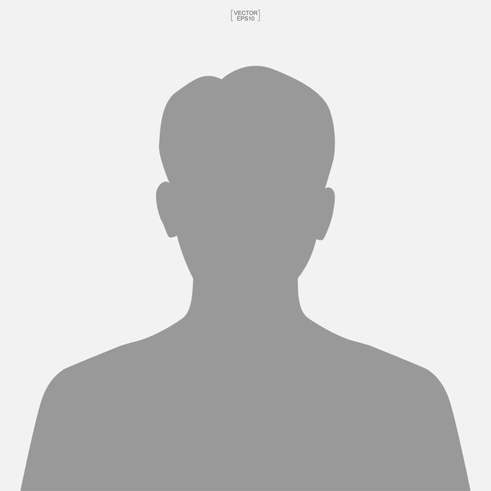 icona del profilo immagine. icona maschile. segno e simbolo umano o persone. vettore. vettore