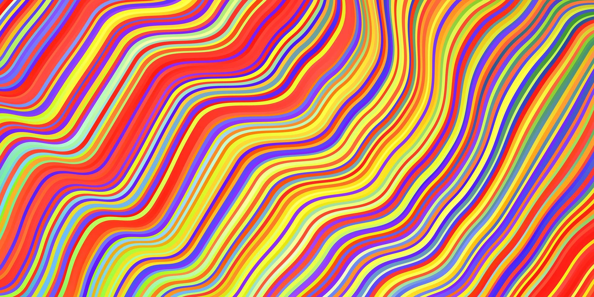 trama vettoriale multicolore leggera con curve.