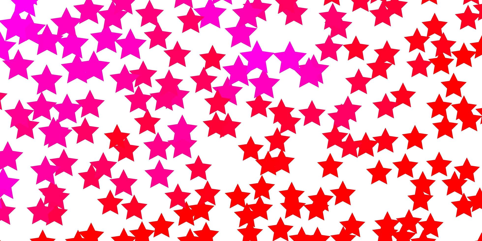 layout vettoriale rosa chiaro con stelle luminose.