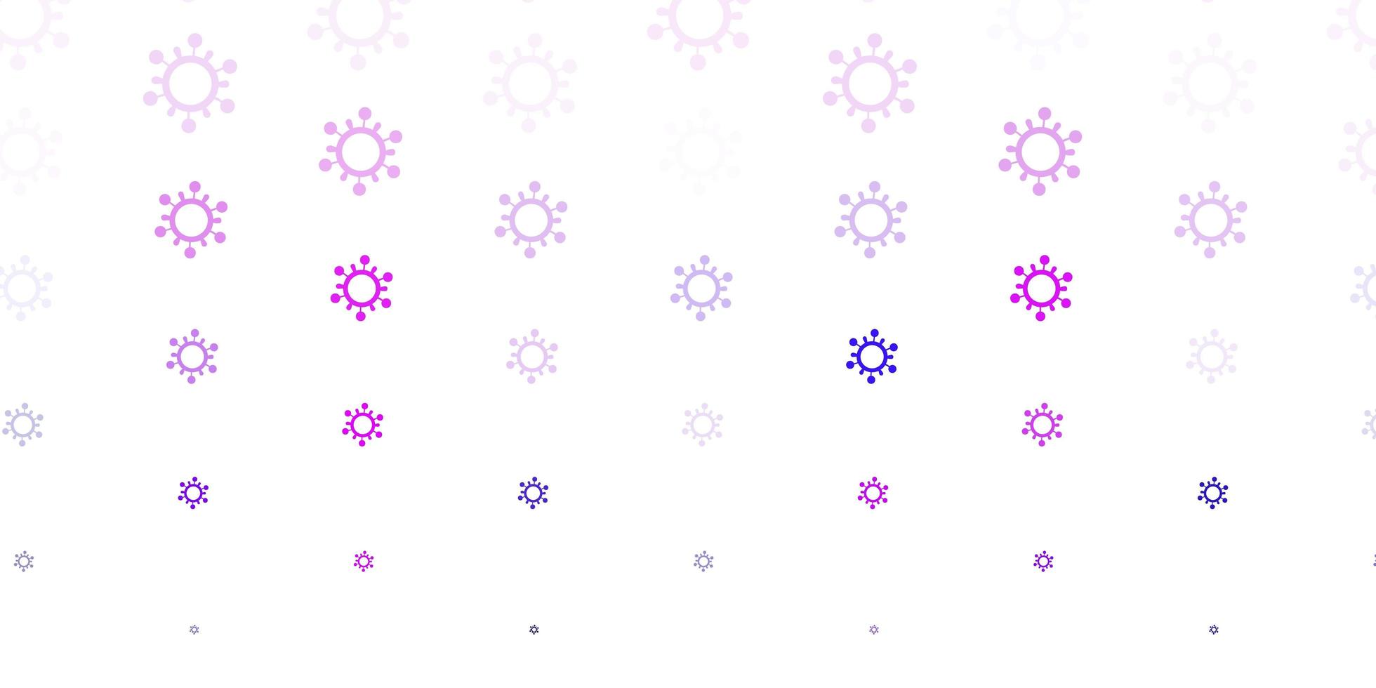 texture vettoriale viola chiaro, rosa con simboli di malattia