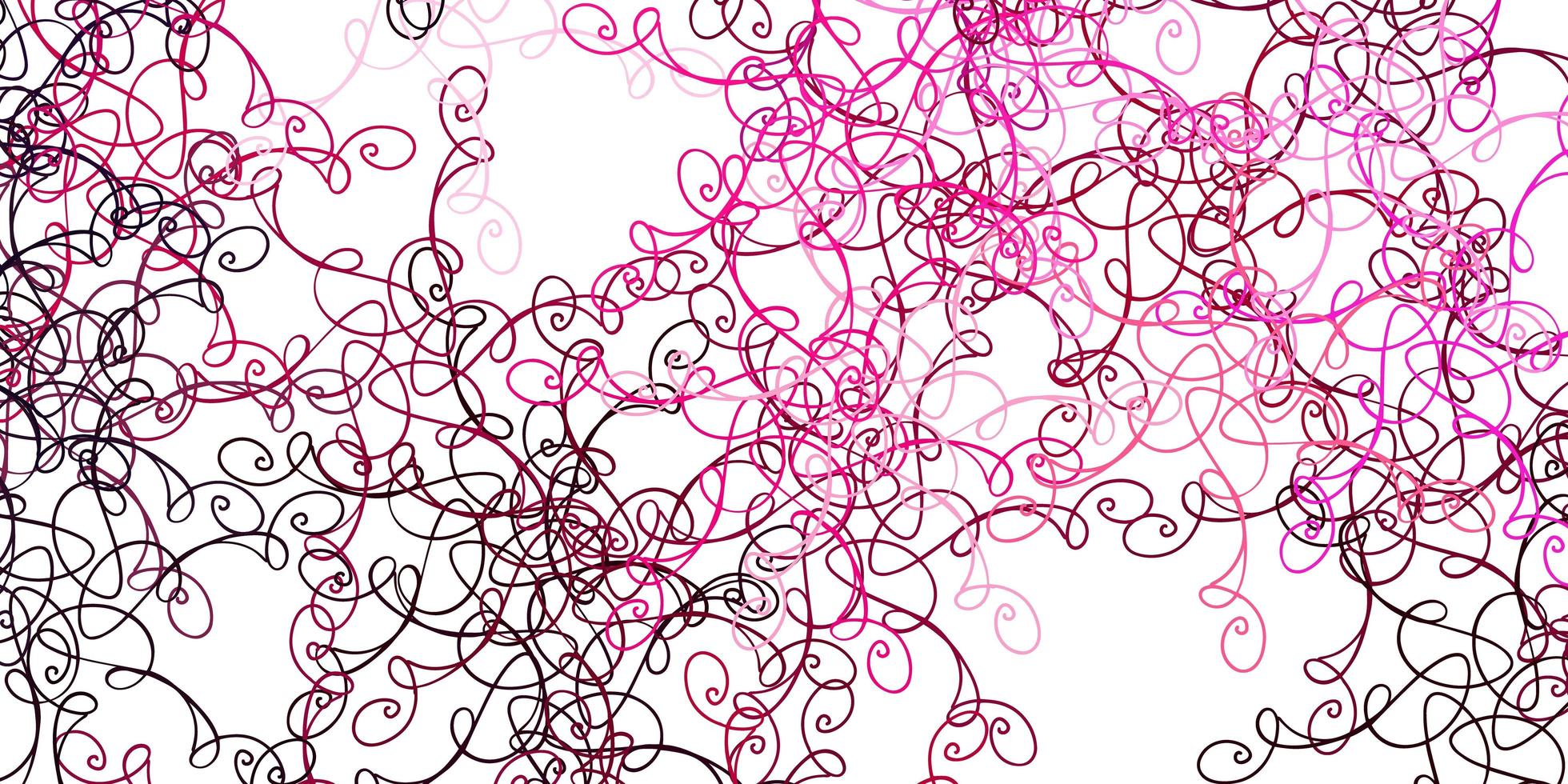 modello vettoriale viola chiaro, rosa con linee curve.