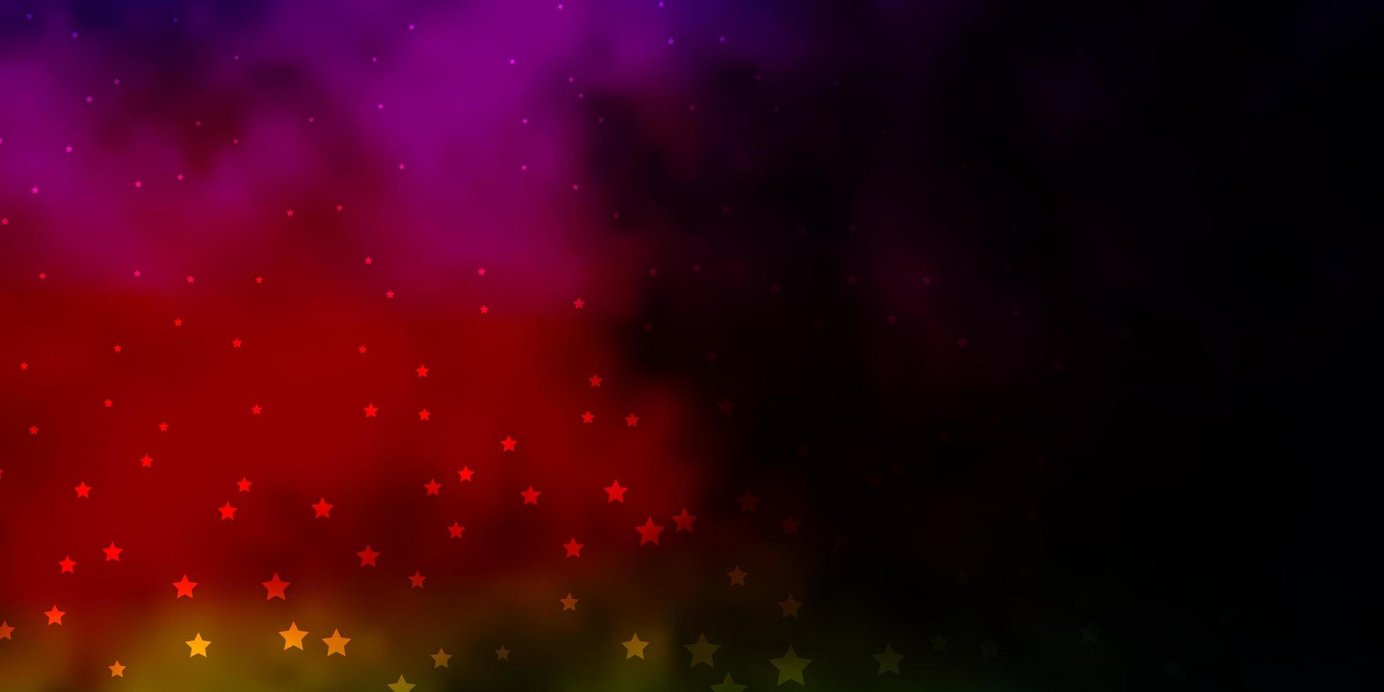 layout vettoriale multicolore scuro con stelle luminose.