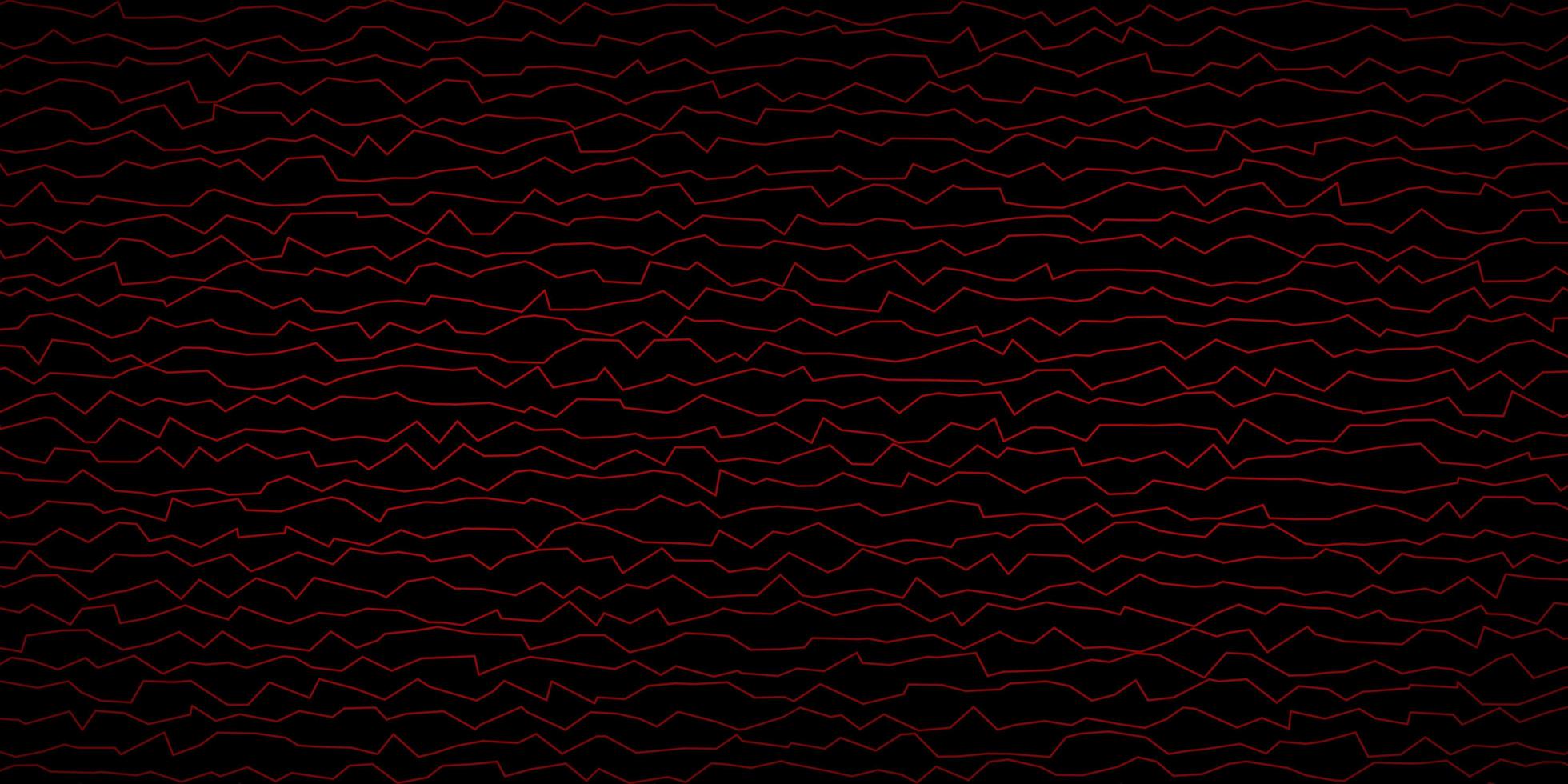sfondo vettoriale rosso scuro con linee piegate.