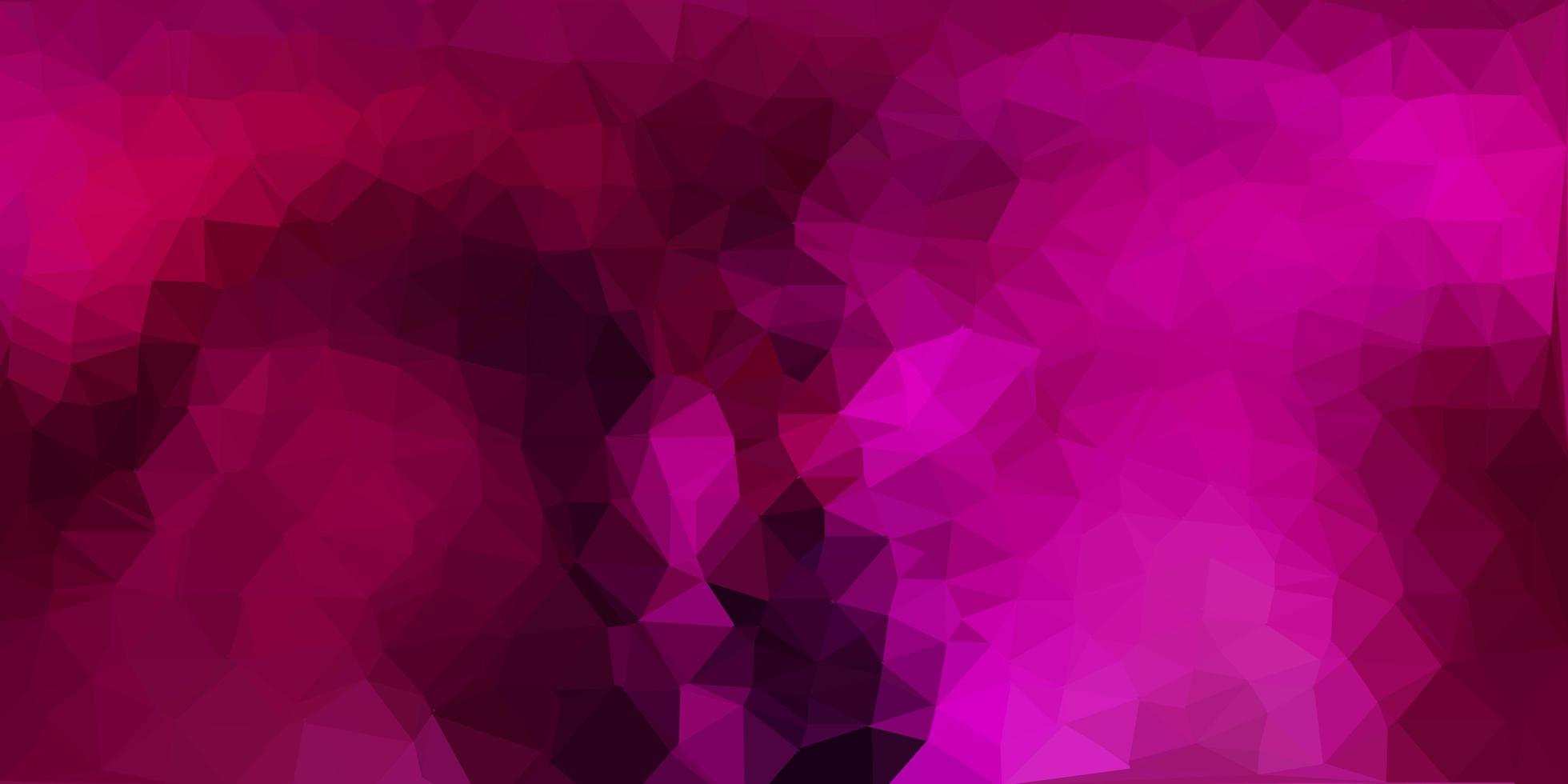 modello di mosaico triangolo vettoriale rosa scuro.