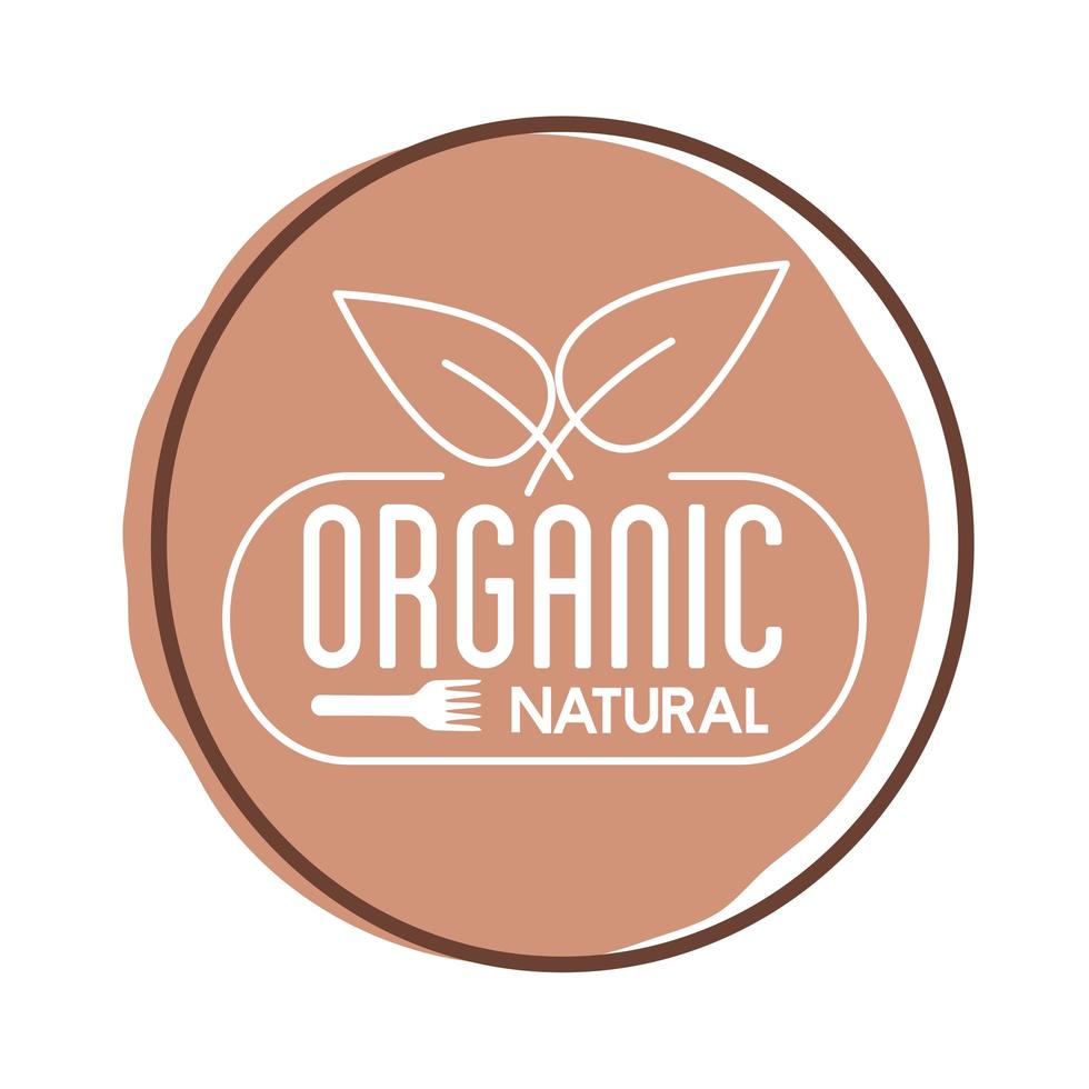 icona di stile blocco lettere natura organica vettore
