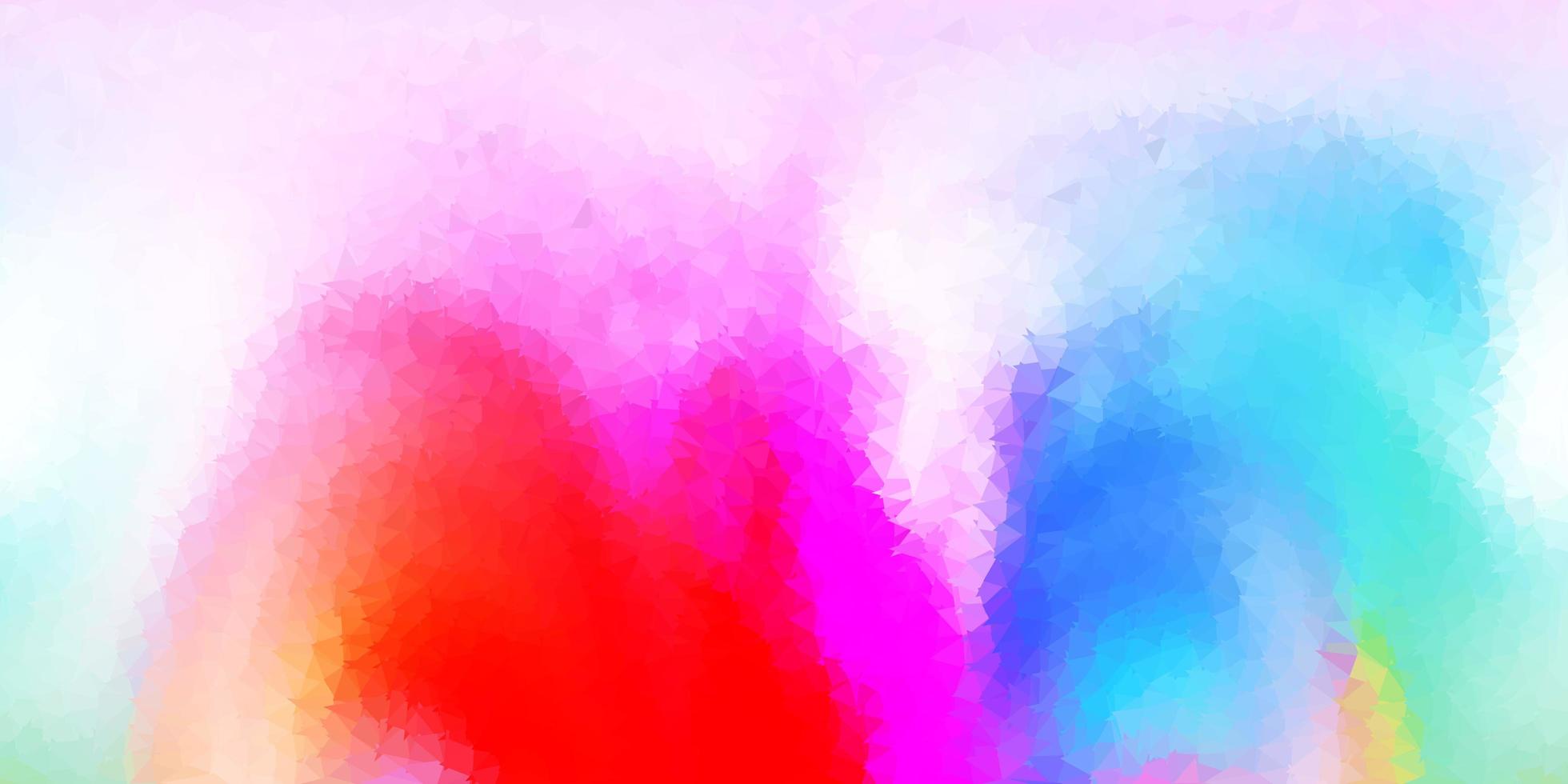 sfondo poligonale vettoriale multicolore chiaro.