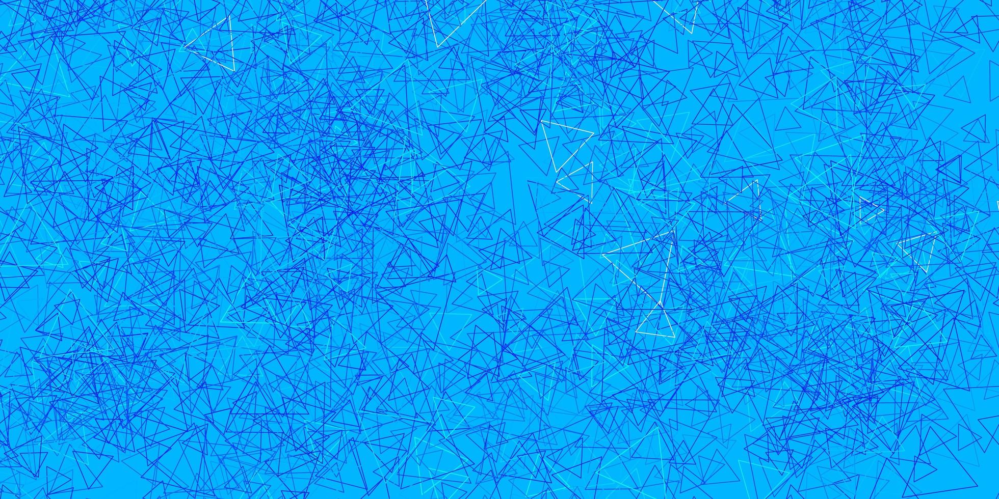 layout vettoriale azzurro con forme triangolari.