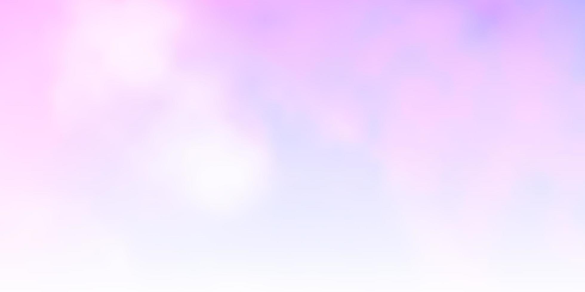 modello vettoriale rosa chiaro, blu con cielo, nuvole.