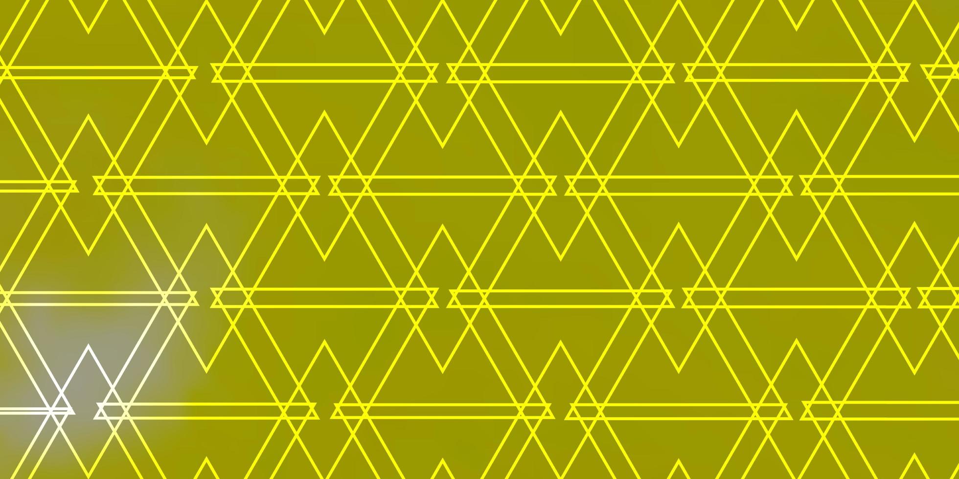 sfondo vettoriale giallo chiaro con triangoli.