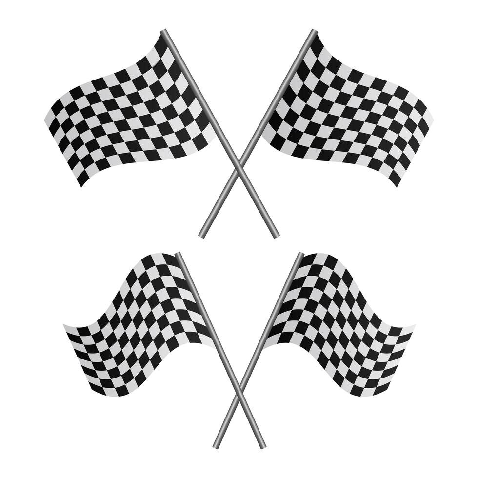 bandiera da corsa disegno vettoriale illustrazione isolato su sfondo bianco