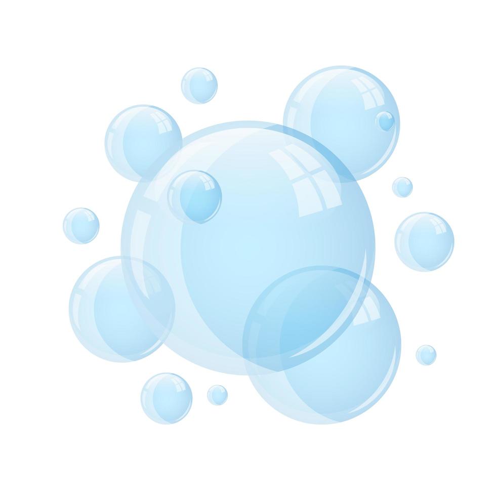 bolla d'acqua disegno vettoriale illustrazione isolato su sfondo