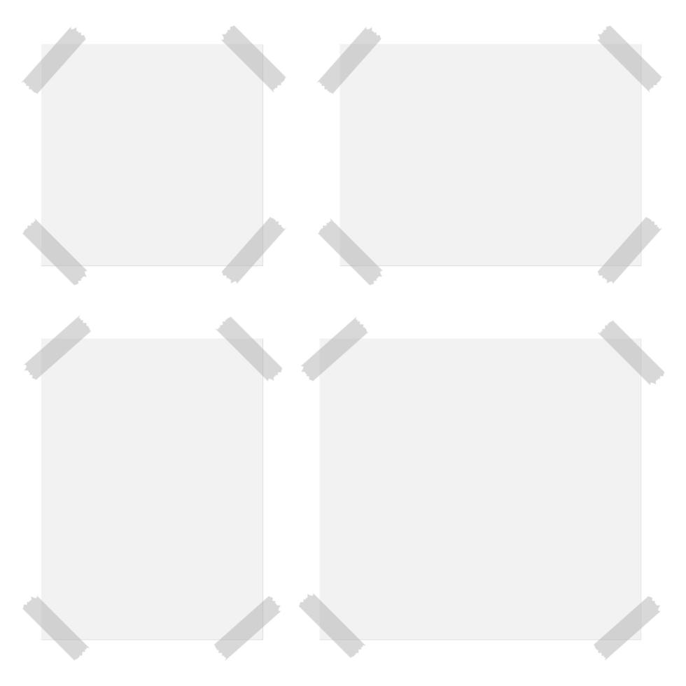 illustrazione di disegno vettoriale di carta con nastro adesivo isolato su sfondo bianco