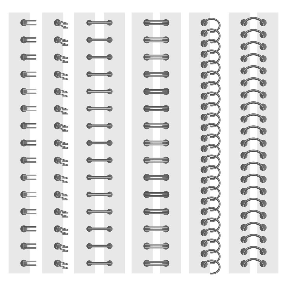 notebook spirali disegno vettoriale illustrazione isolato su sfondo bianco