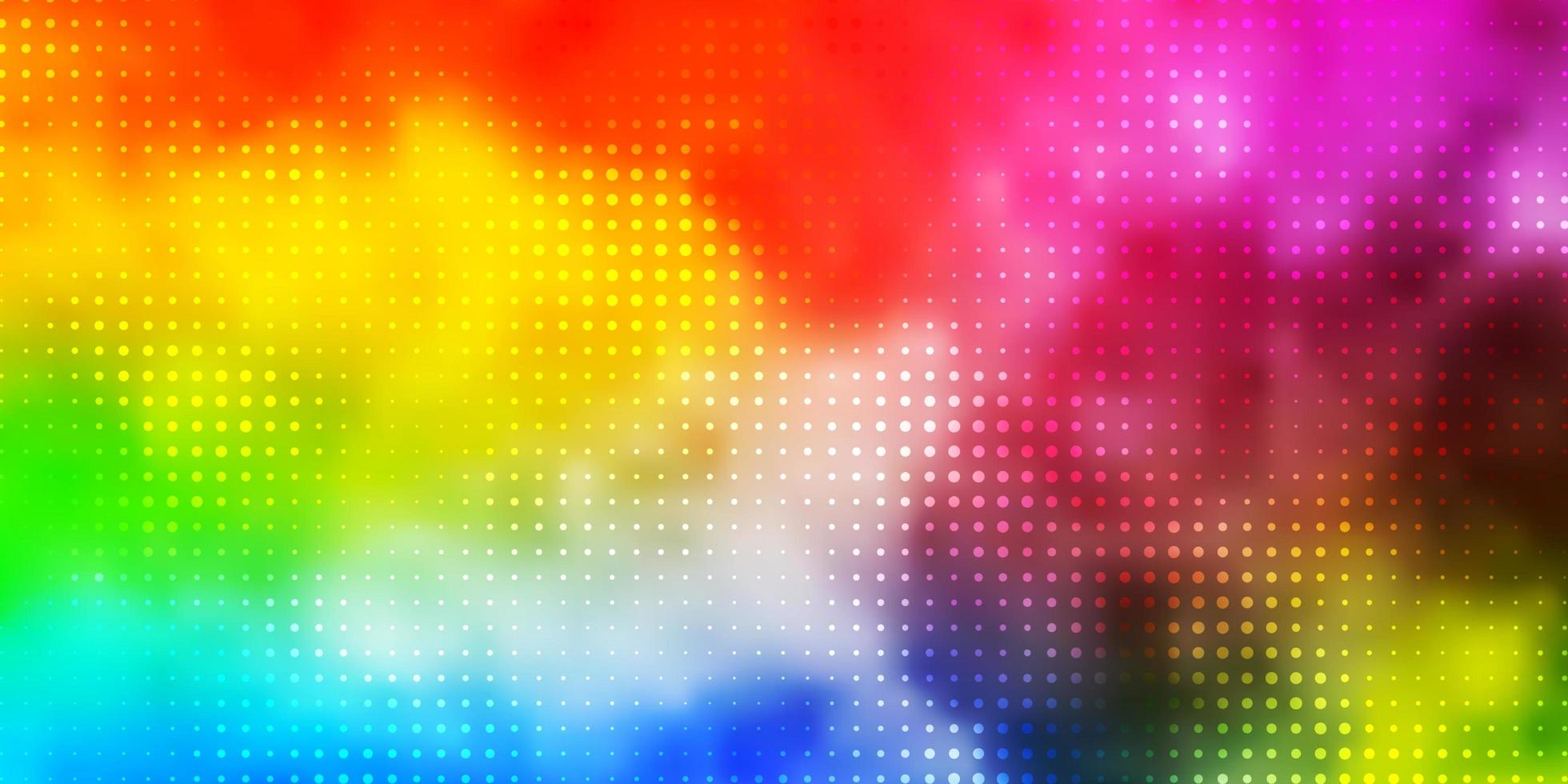 texture leggera vettoriale multicolore con cerchi.