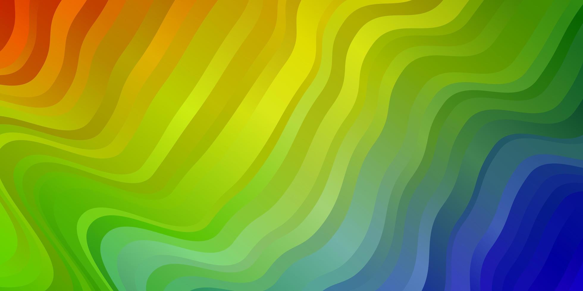 sfondo vettoriale multicolore chiaro con linee piegate.
