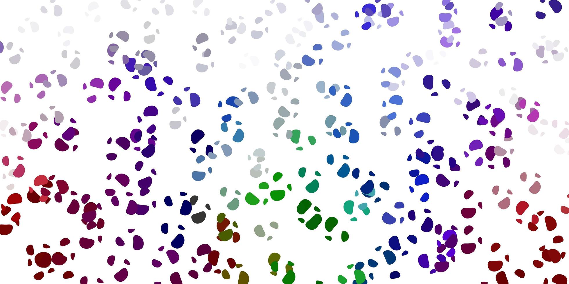 sfondo vettoriale multicolore chiaro con forme casuali.