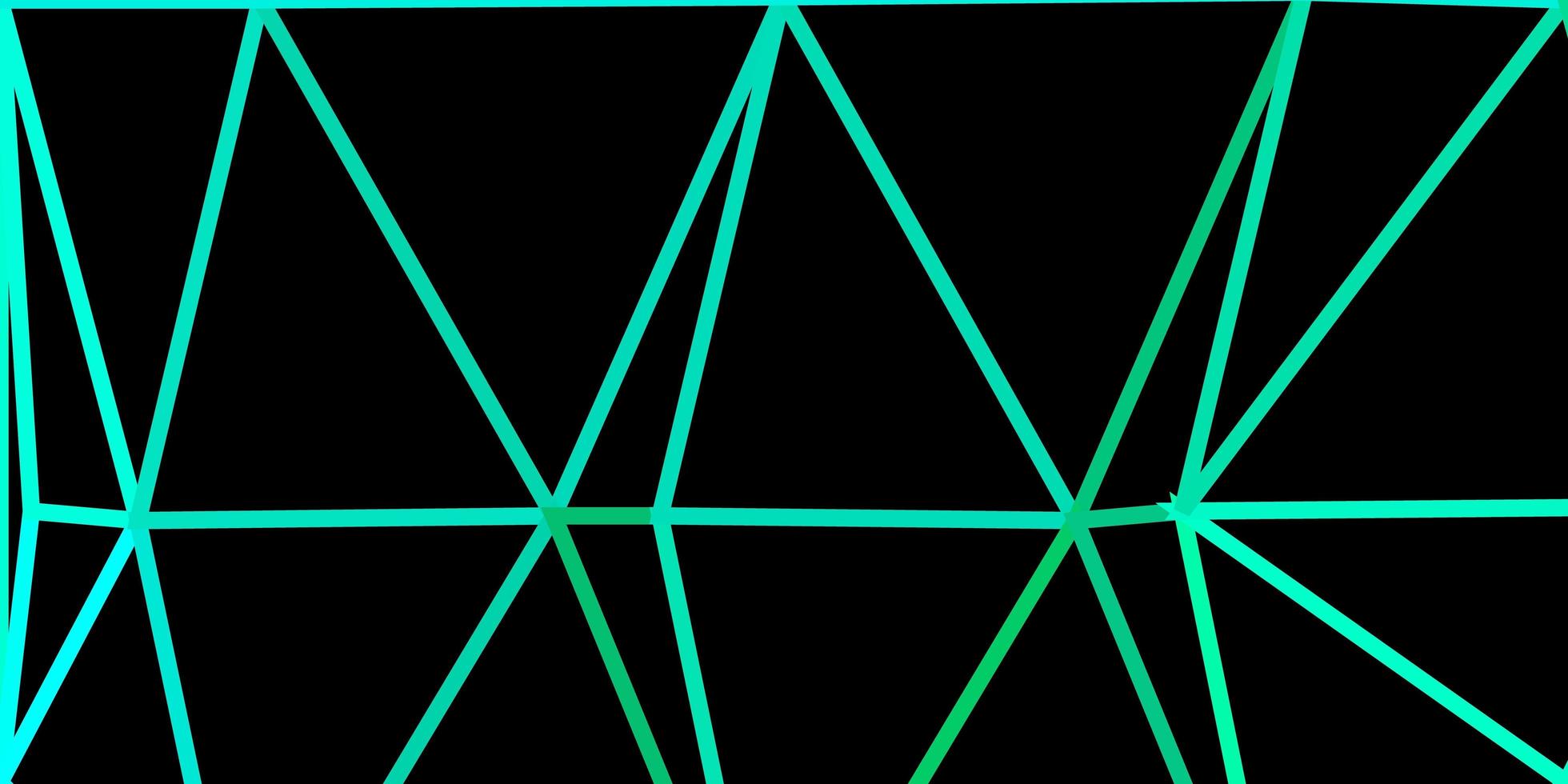 layout di triangolo poli vettoriale verde chiaro.