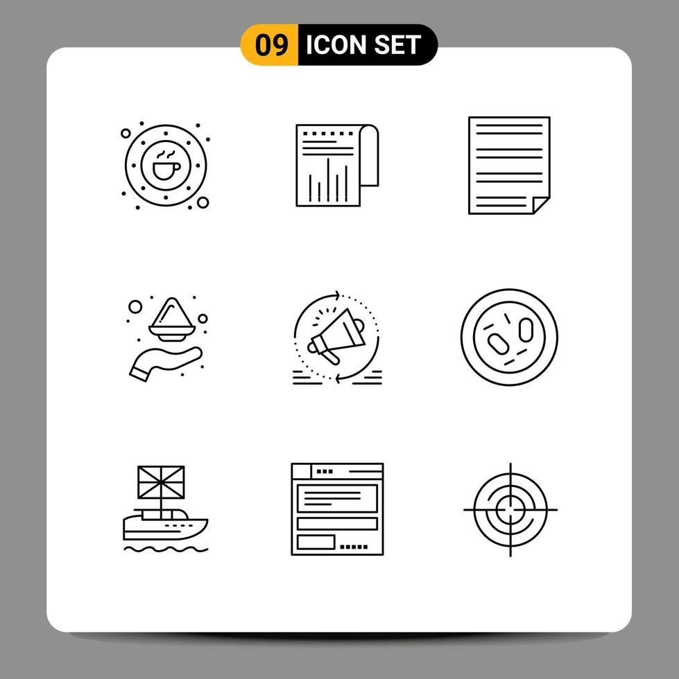 impostato di 9 moderno ui icone simboli segni per India colore rapporto mano pagina modificabile vettore design elementi