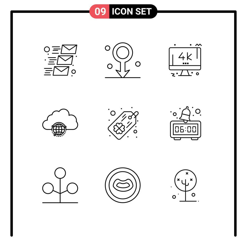 mobile interfaccia schema impostato di 9 pittogrammi di etichetta centro tenere sotto controllo globo Rete modificabile vettore design elementi
