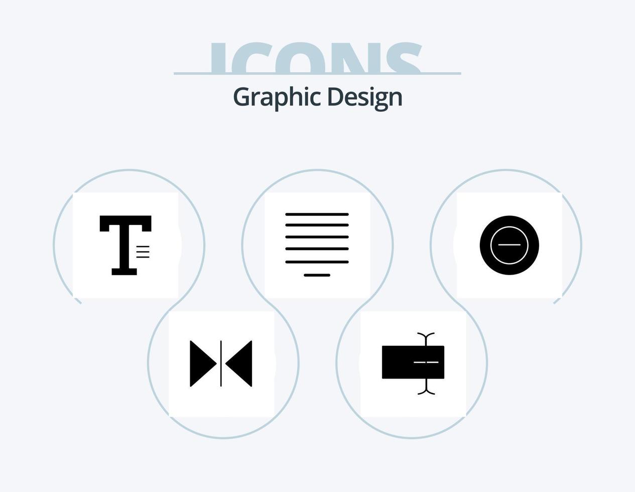 design glifo icona imballare 5 icona design. . meno. scrivere. Inserisci. testo vettore