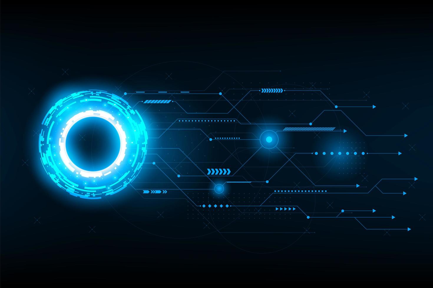 astratto futuristico collegamento linea circuito vettoriale e illustrazione