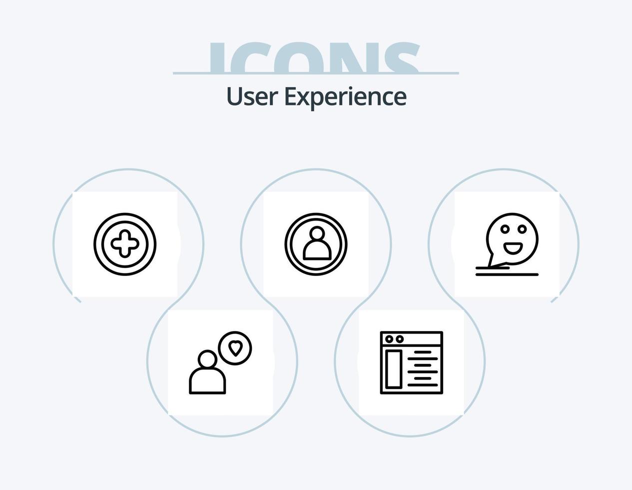utente Esperienza linea icona imballare 5 icona design. . tenere sotto controllo. utente. computer. uno vettore