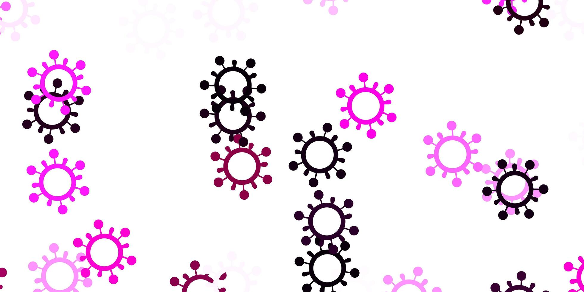 modello vettoriale rosa chiaro con segni di influenza.