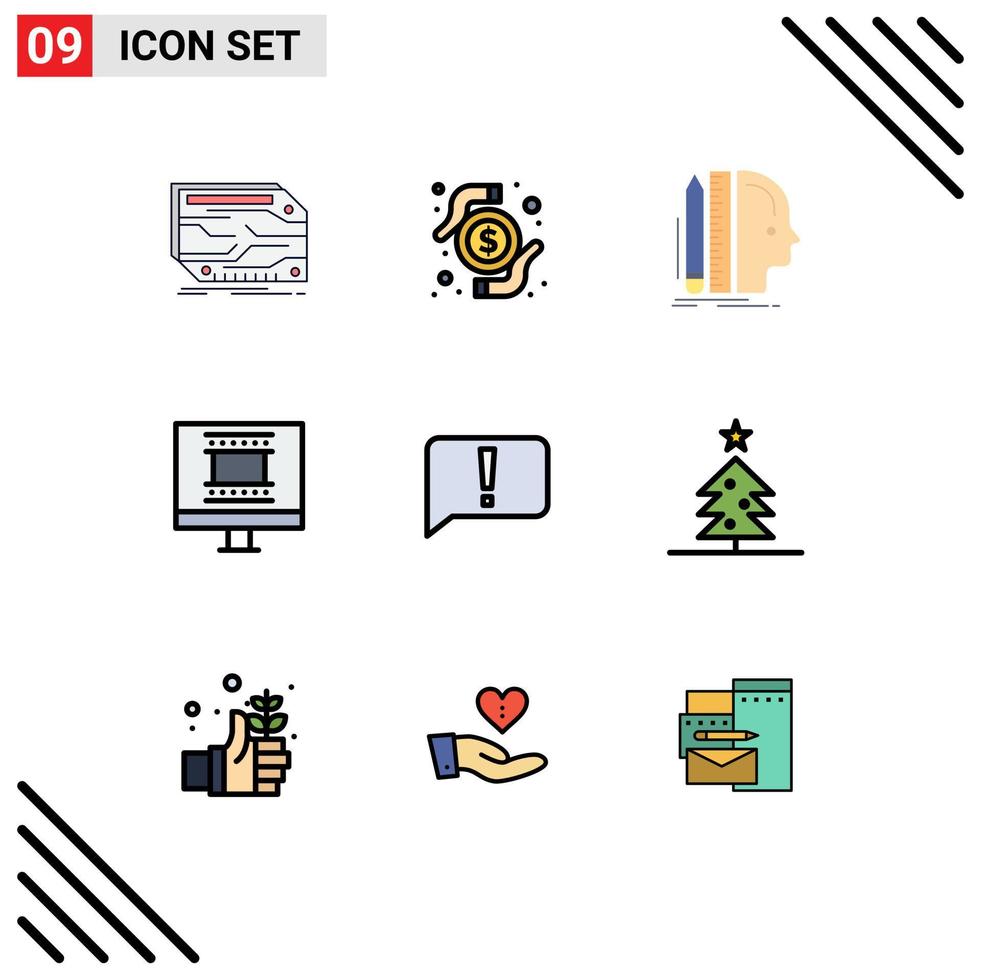 impostato di 9 moderno ui icone simboli segni per Chiacchierare foto telaio ricerca digitale foto telaio dimensione modificabile vettore design elementi