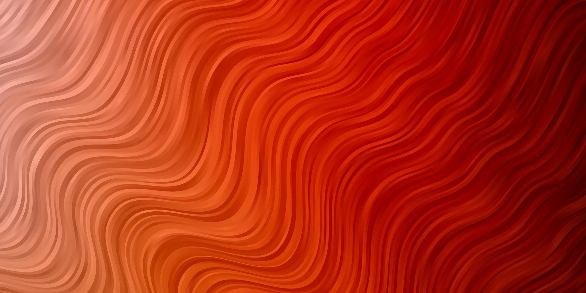 trama vettoriale arancione chiaro con curve.
