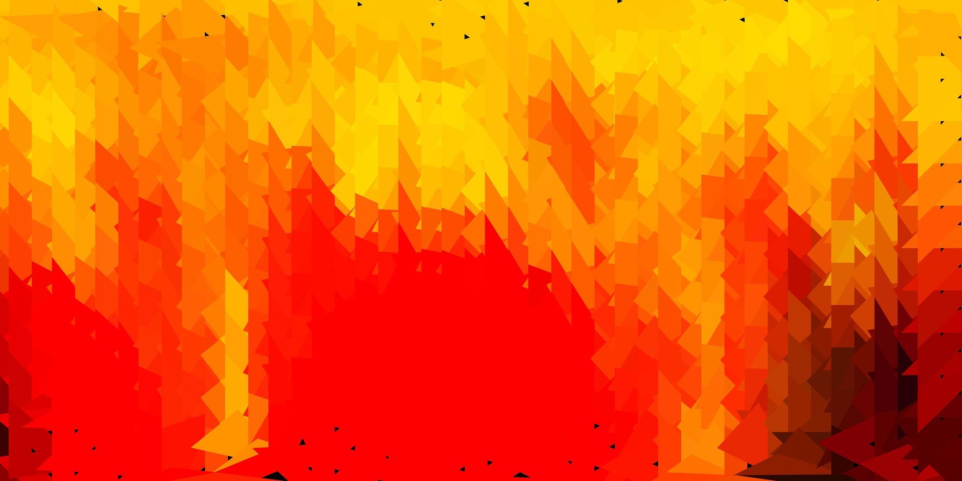 disposizione poligonale geometrica di vettore arancione scuro.