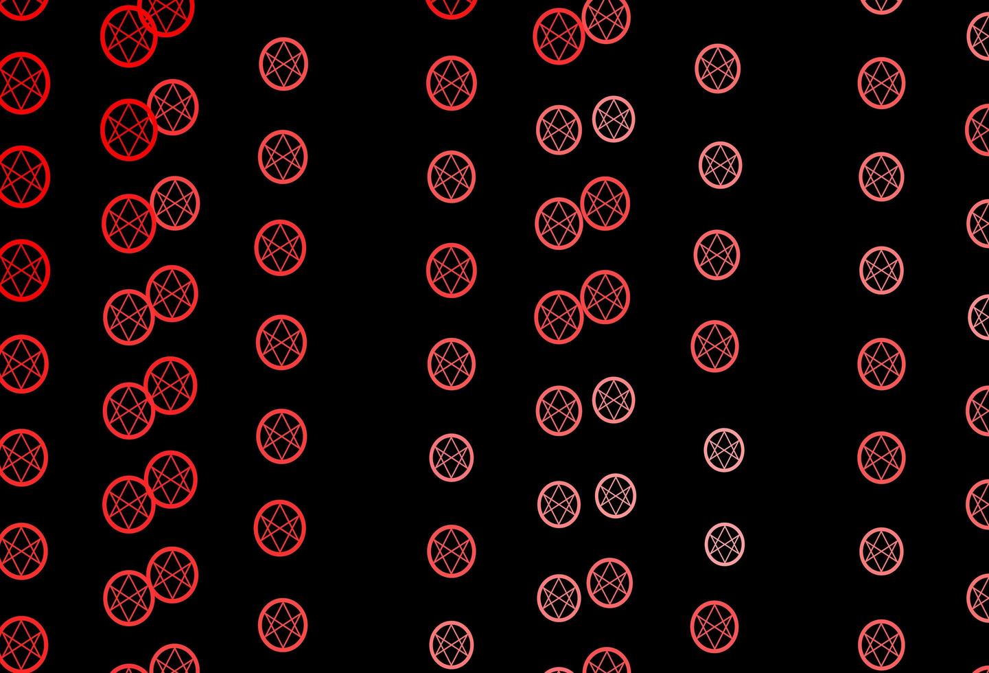 trama vettoriale rosso scuro con simboli di religione.