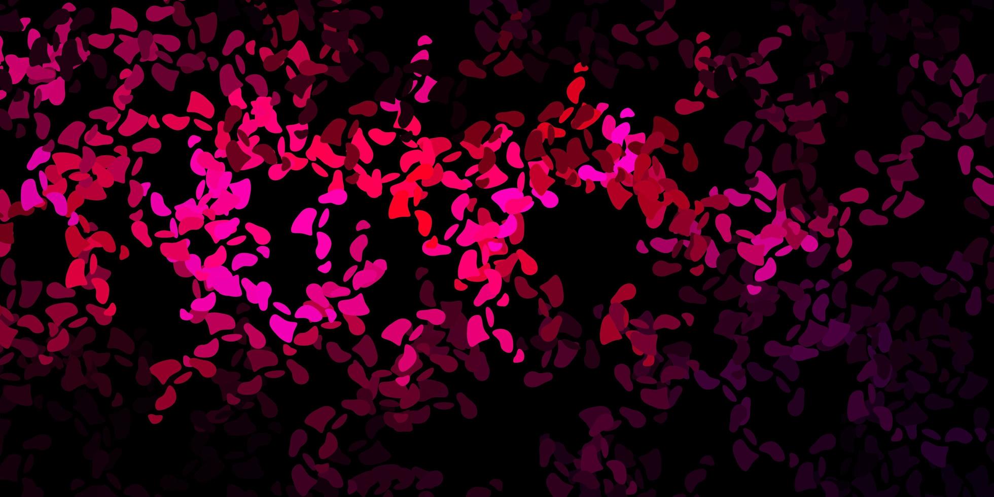 modello vettoriale rosa scuro con forme astratte.