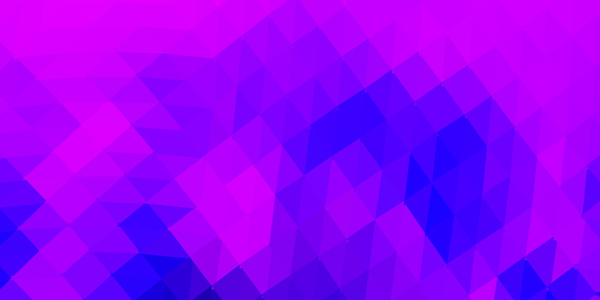 modello triangolo astratto vettoriale viola chiaro, rosa.