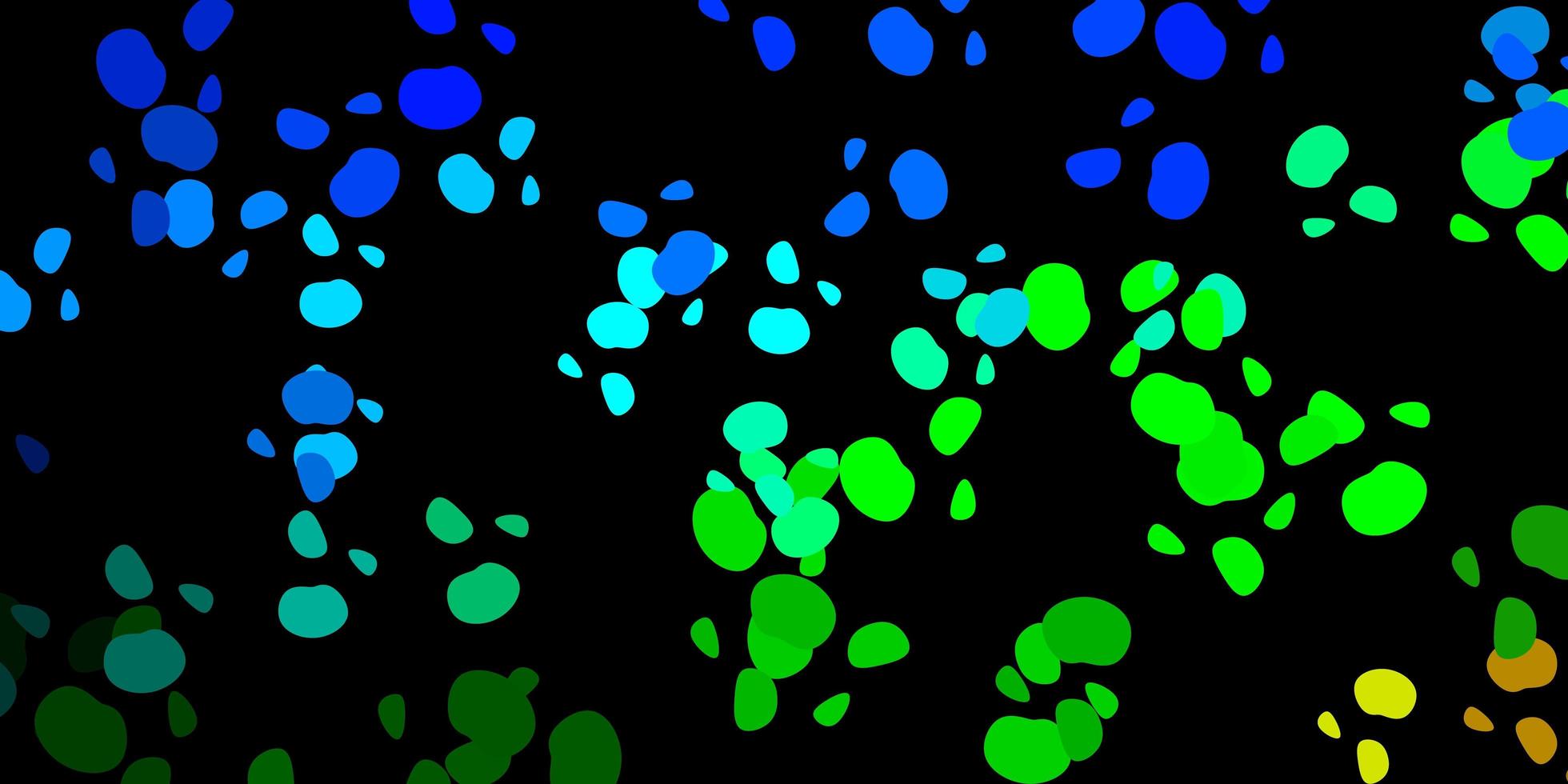 trama vettoriale blu scuro, verde con forme di memphis.